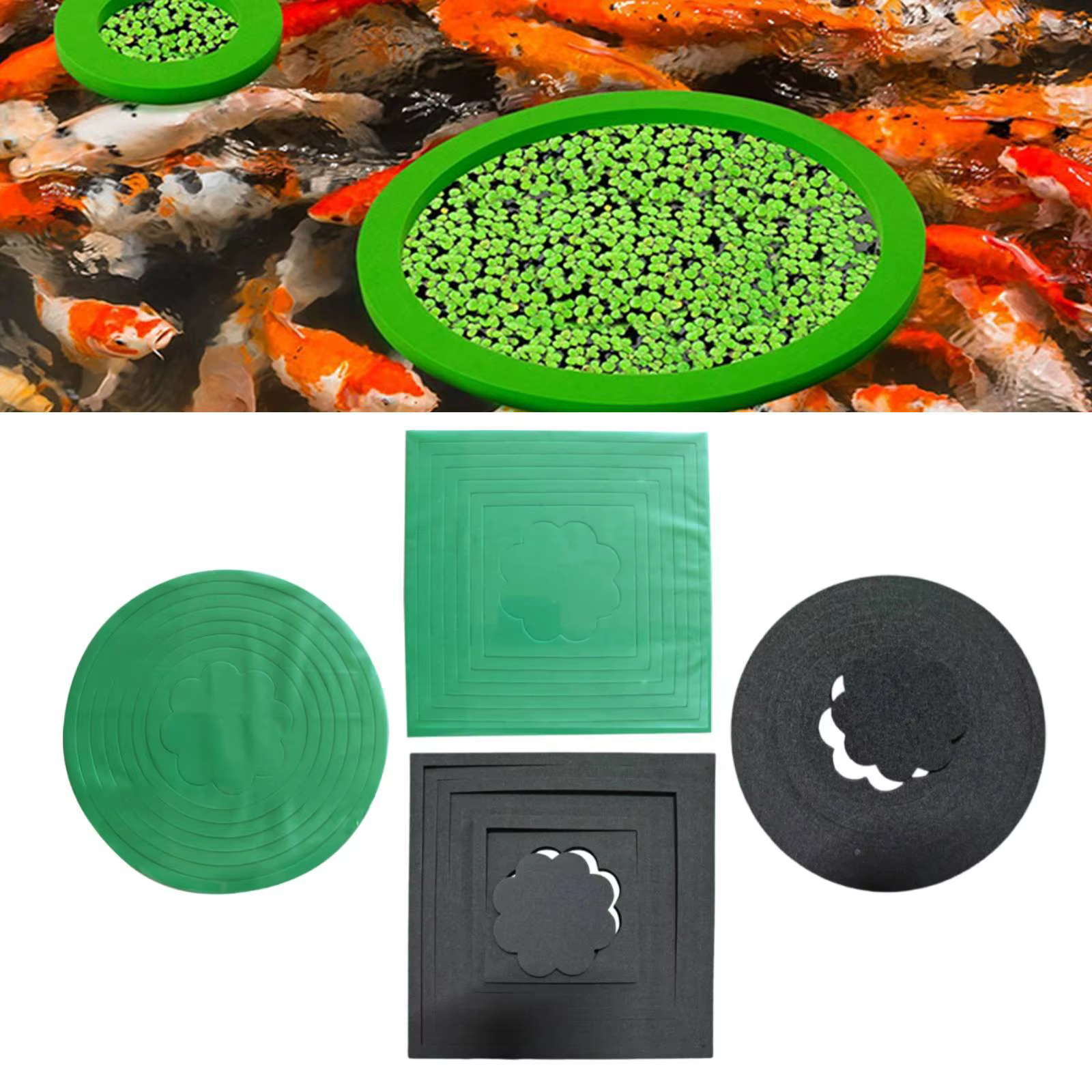 Anillos flotantes EVA para acuarios: protege plantas y alimentos - imagen 4