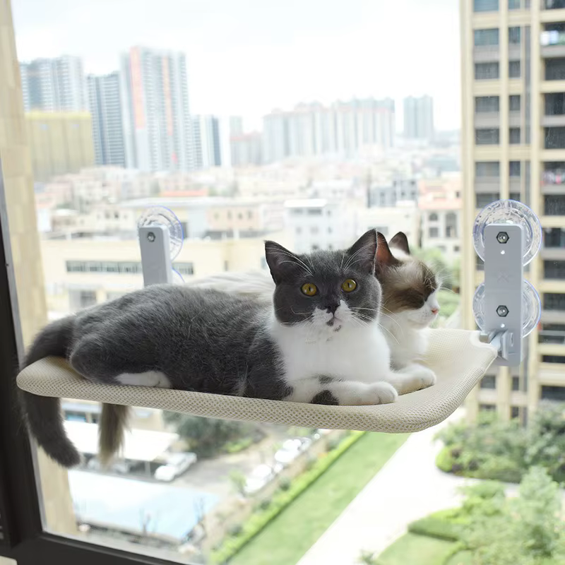 Hamaca para gatos plegable con ventosa de ventana, colgante sol - imagen 2