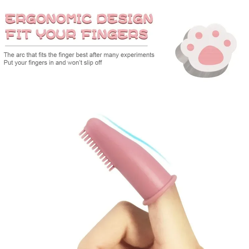 Cepillo dental de silicona suave para perros y gatos - imagen 5