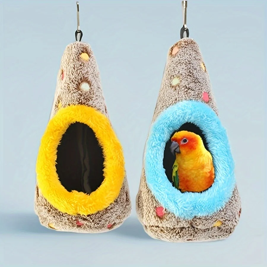 Nido colgante cálido para loros y pajaritos en forma de huevo - imagen 2