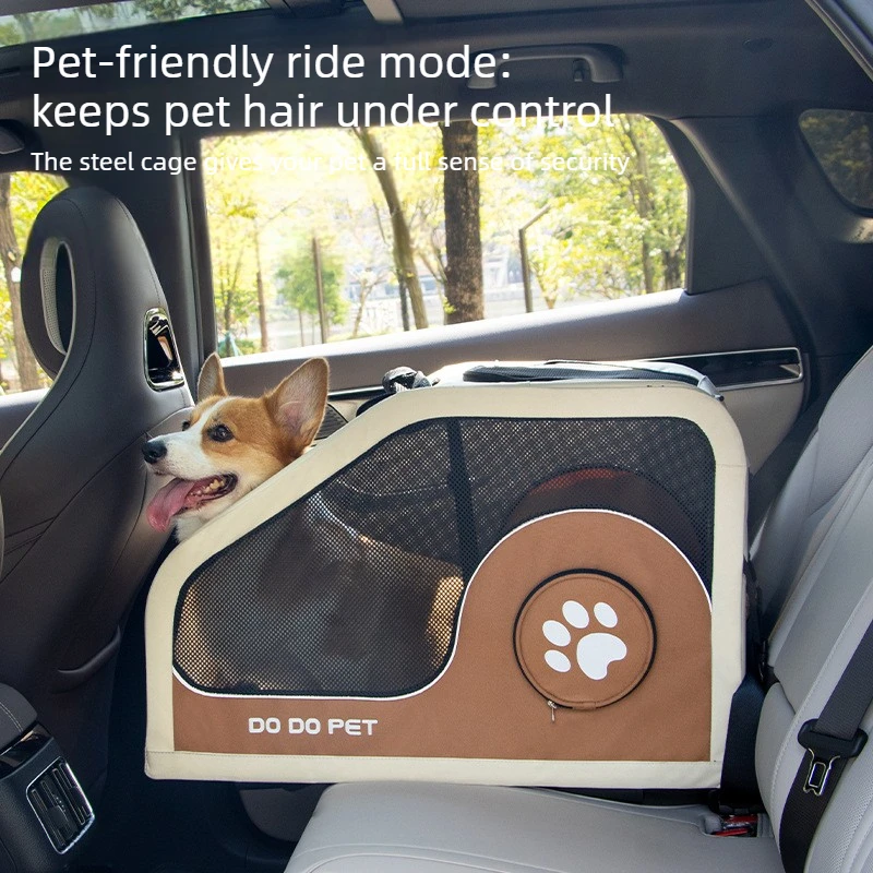 Carrito de paseo con mango telescópico y malla para perros y gatos - imagen 5