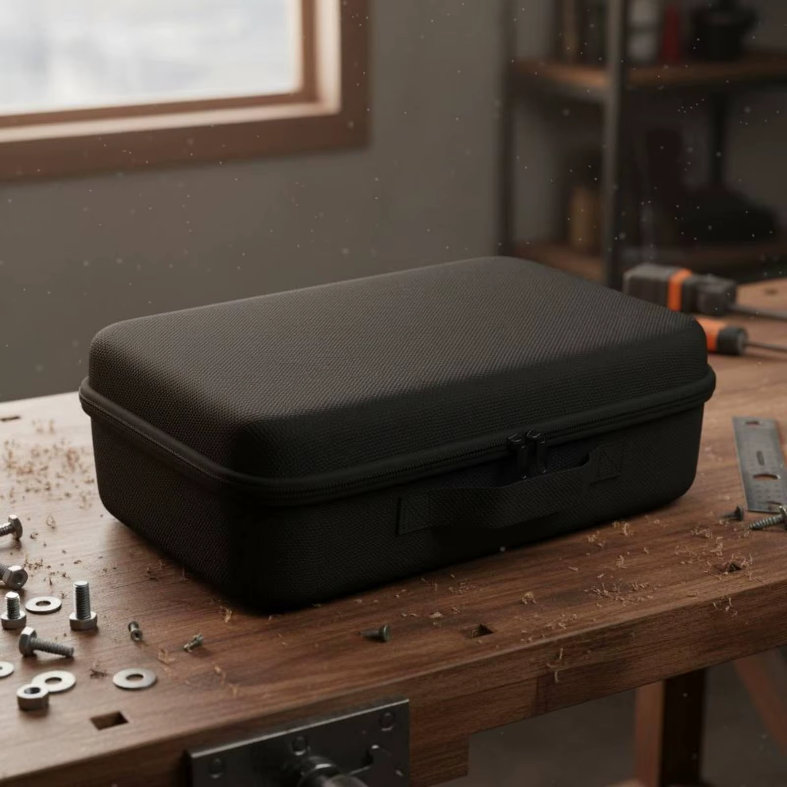 Soporte organizador portátil para taladro inalámbrico con bolsillo de malla - imagen 3