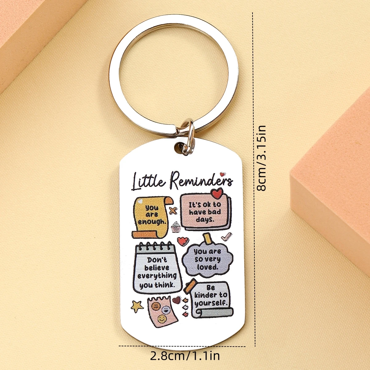 Llavero motivador Eres Suficiente como regalo inspirador - imagen 2