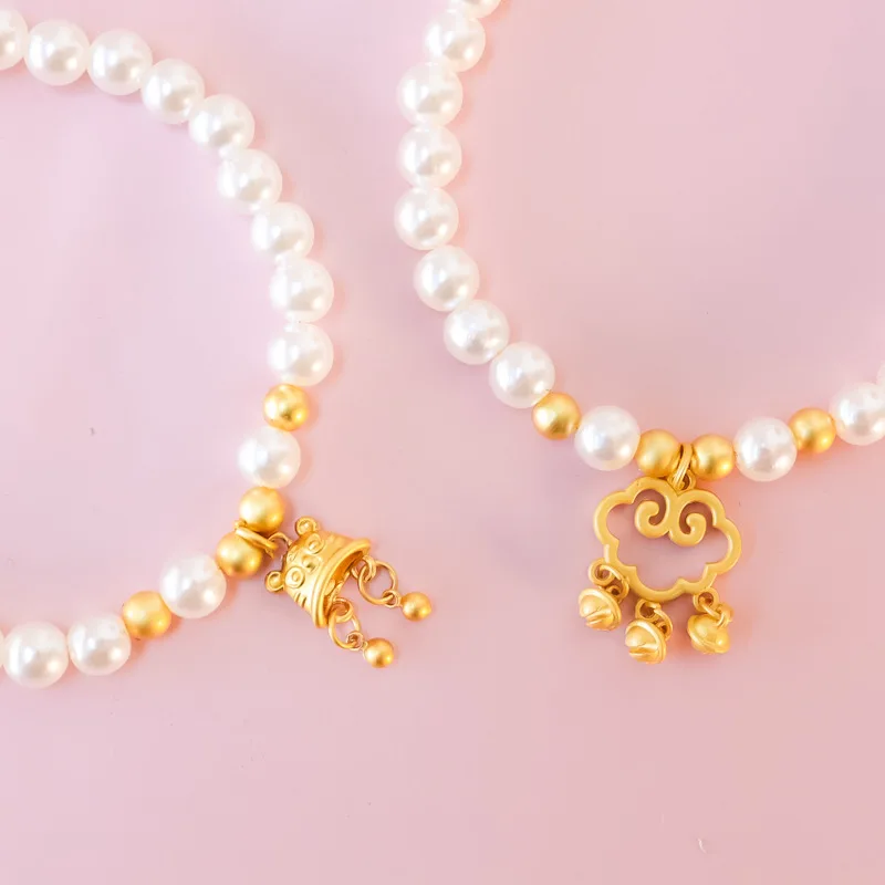 Collar de perlas con cierre seguro para mascotas