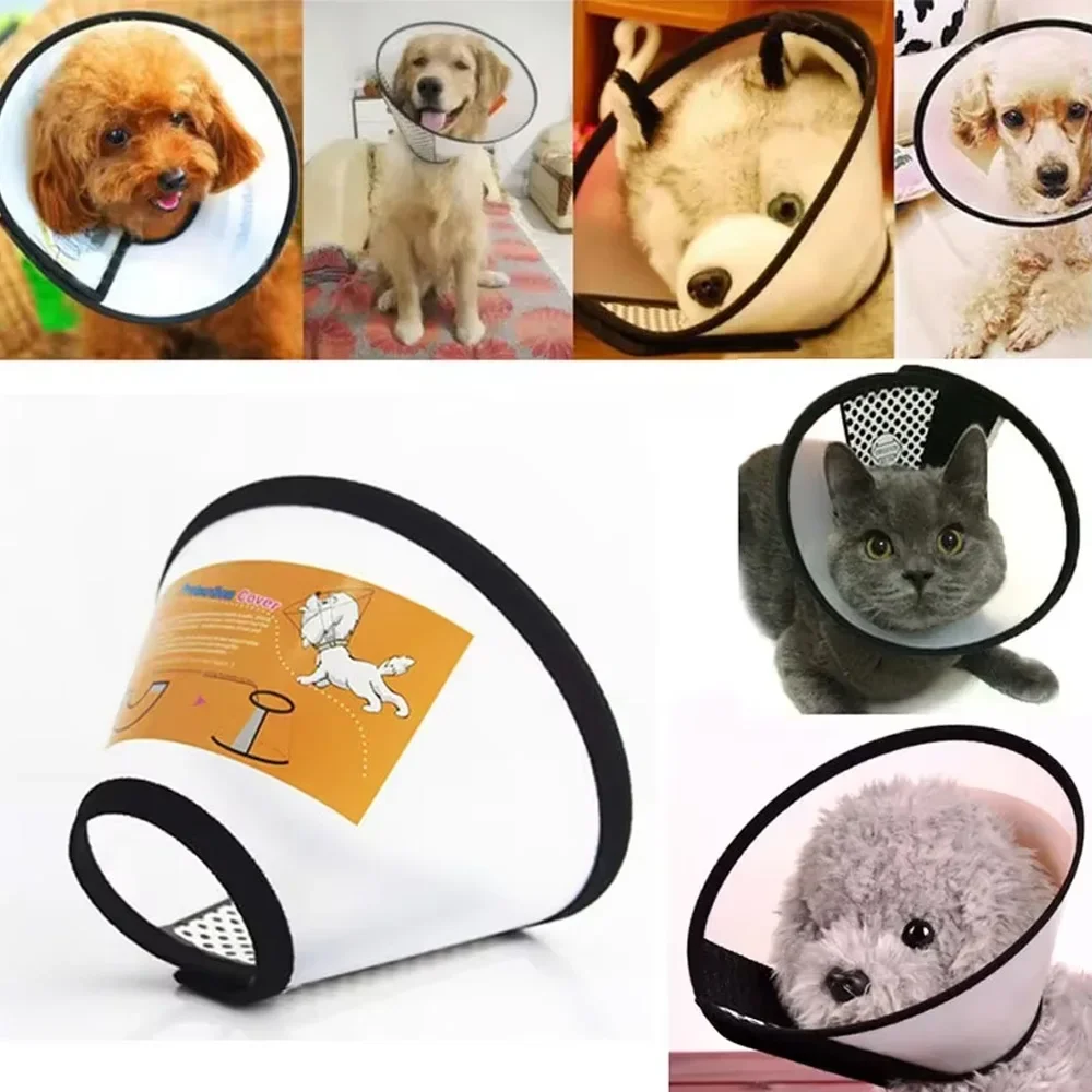 Collar tipo Elizabeth impermeable para protección en baño y aseo