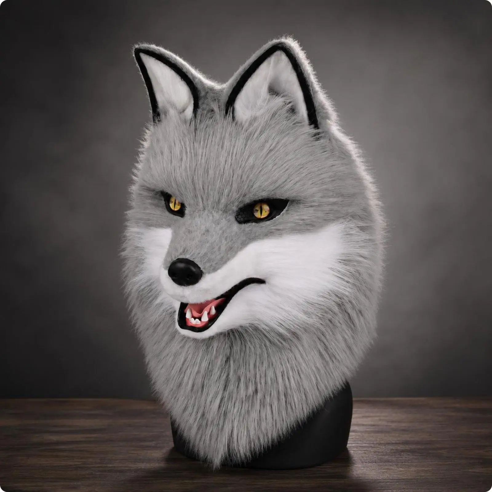 Máscara de Fursuit para Perro – Cabeza de Disfraz Suave para Cosplay - imagen 2