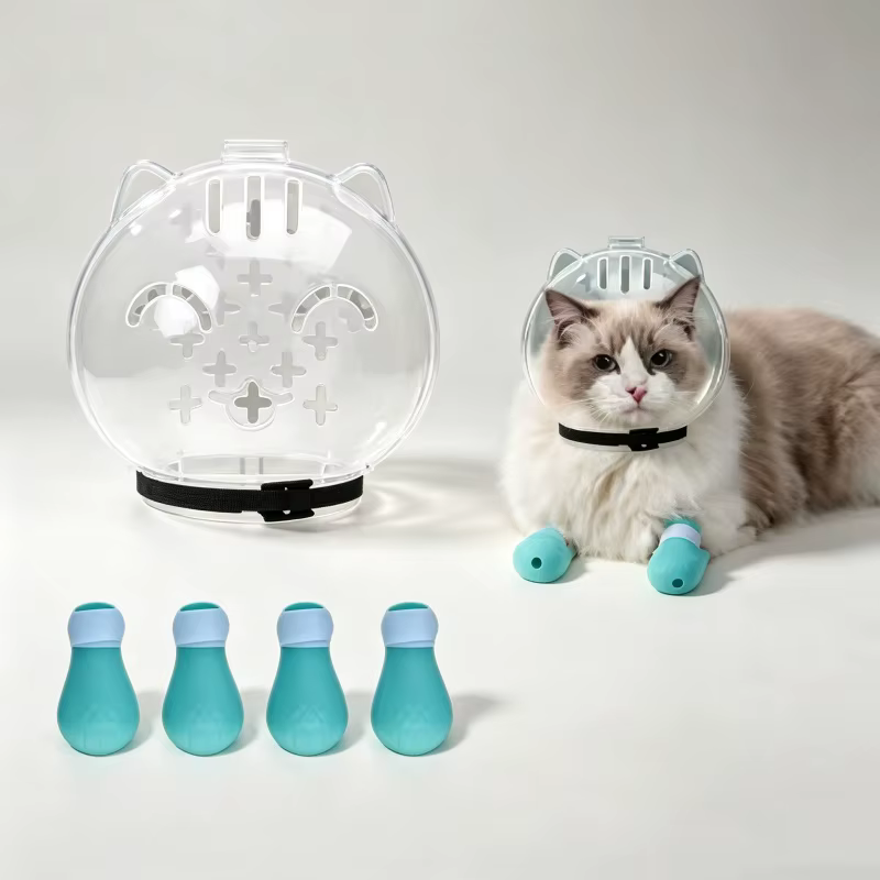 Collar isabelino para gatos con protectores de silicona - imagen 4