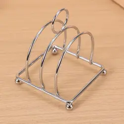 Soporte para tostadas de acero inoxidable con asas y 3 espacios