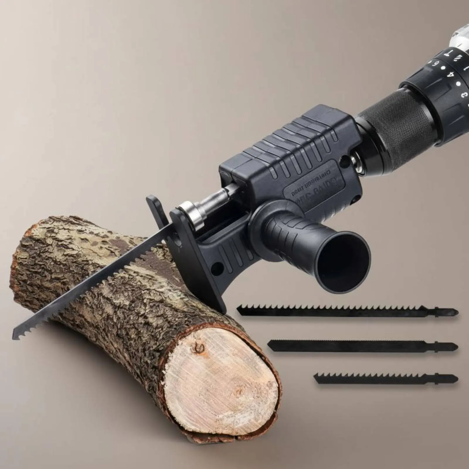 Adaptador taladro a sierra recíproca para cortar madera, ligero - imagen 2