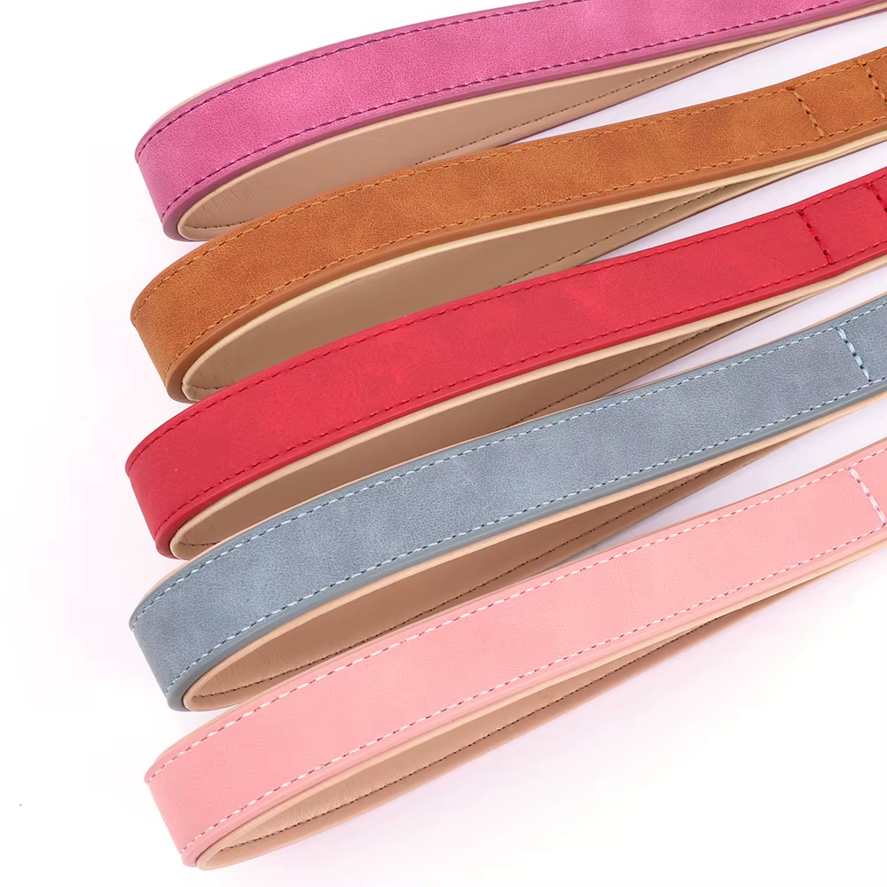 Correa acolchada para perro de cuero PU, extra cómoda y duradera - imagen 3