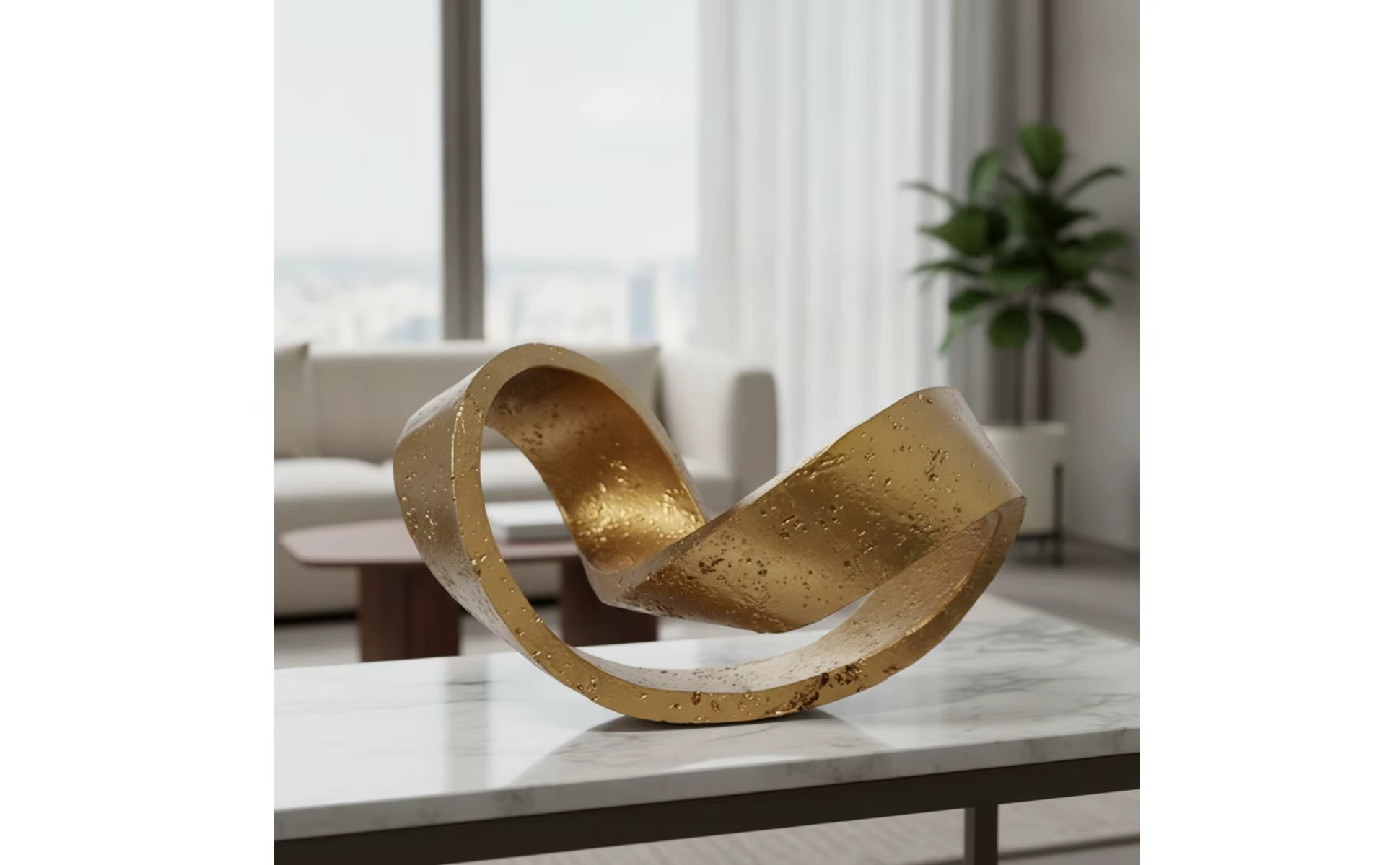 Detalle de la decoración abstracta con forma de bucle