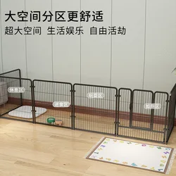 Corral Metálico Desmontable para Perros – Barrera Interior Enlazable