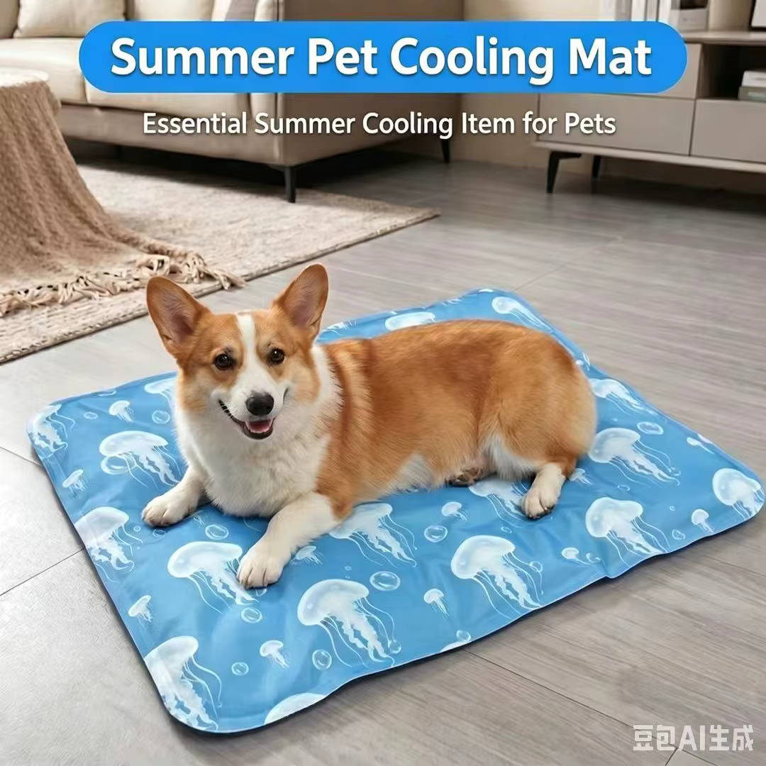 Alfombra refrescante de gel para perros y gatos – Diseño felino - imagen 3