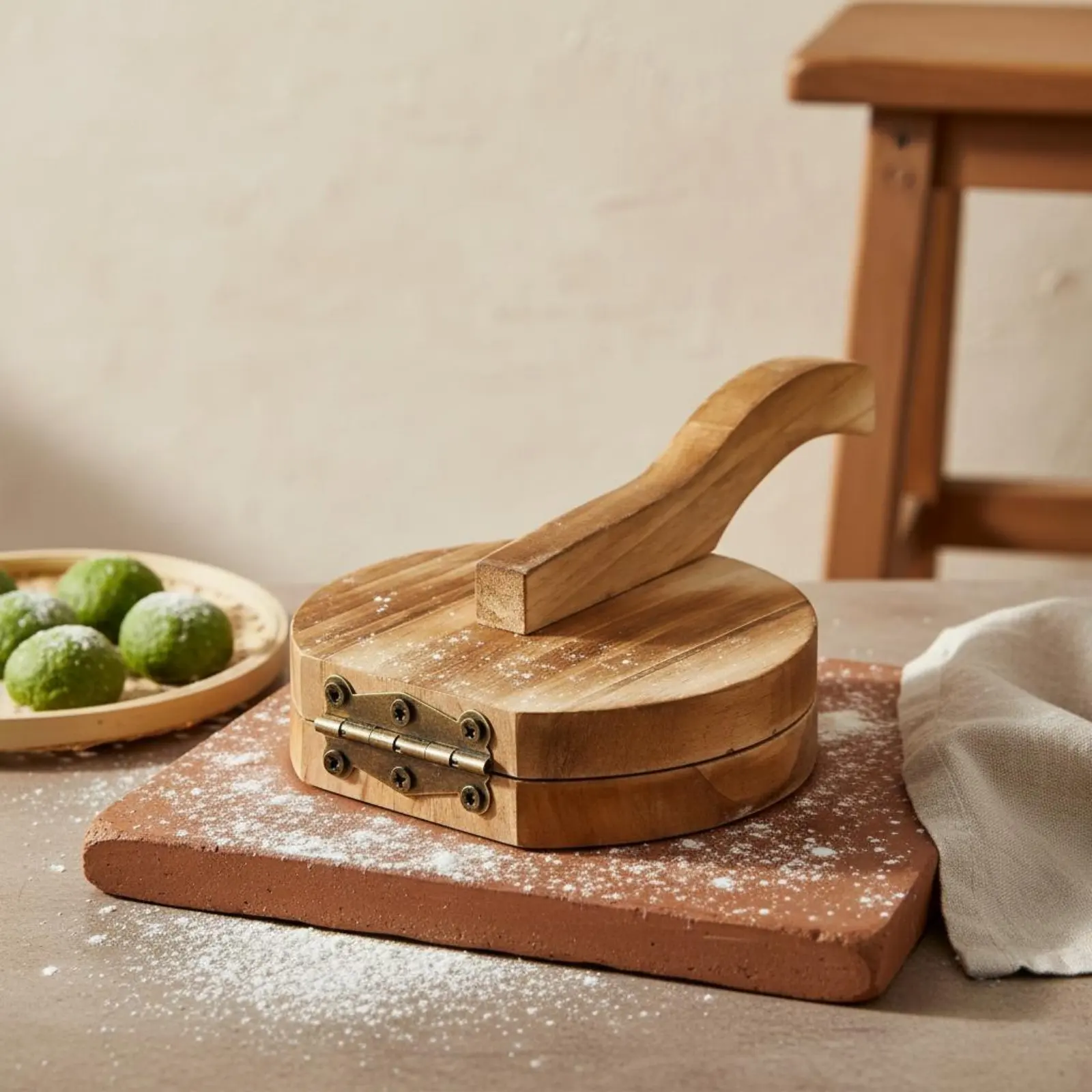 Prensa de empanadillas de madera resistente, molde manual fácil - imagen 5