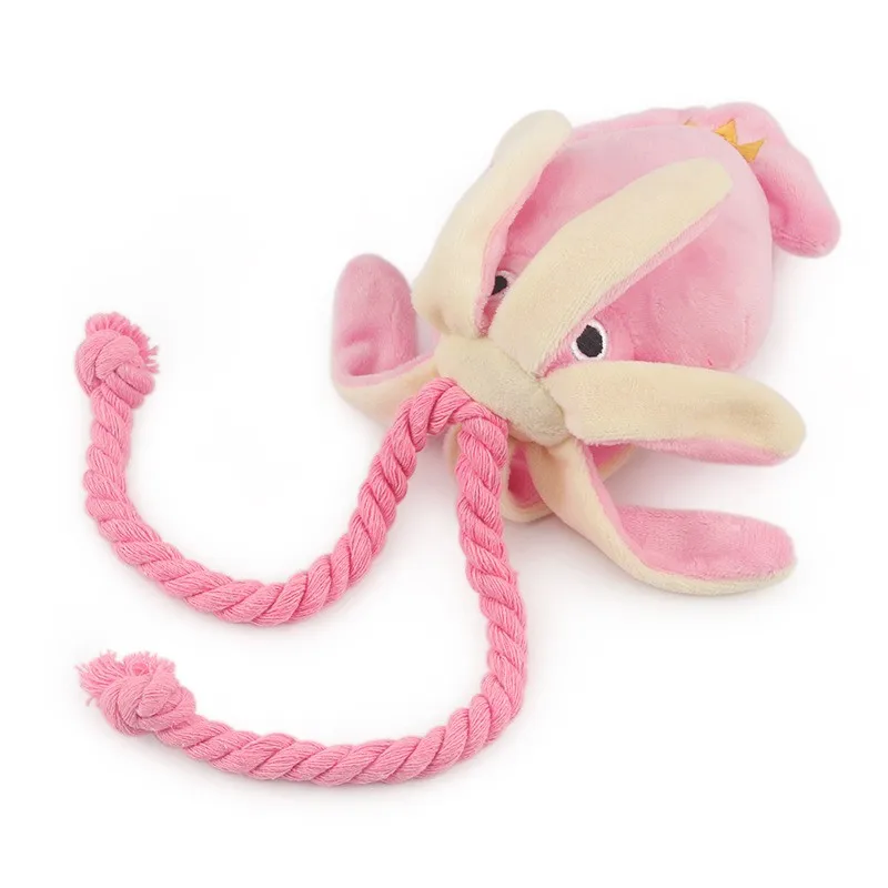 Juguete pulpo suave para cachorros