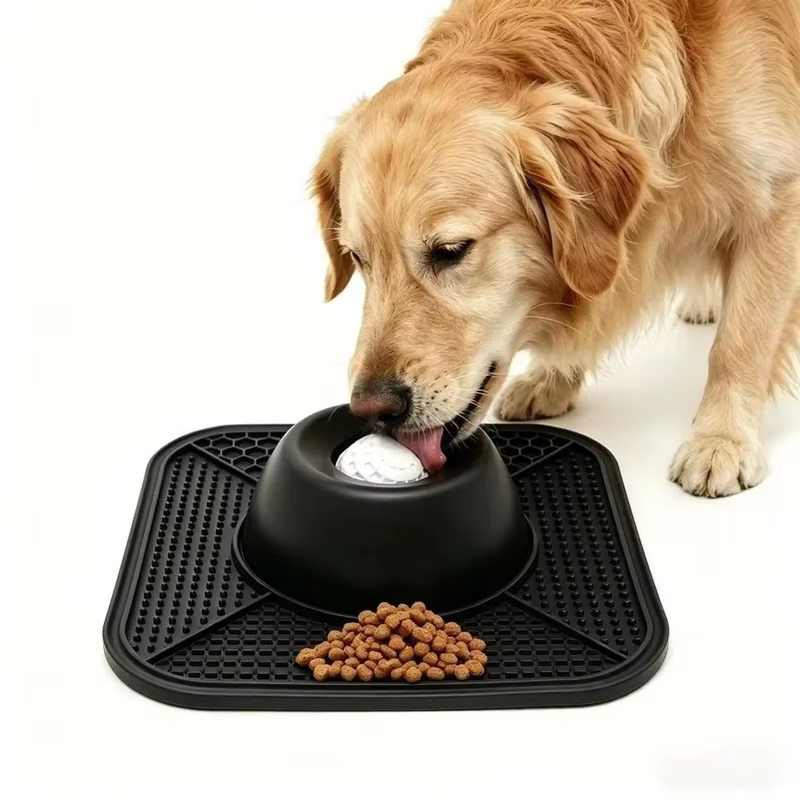 Tazón alimentador lento antideslizante de silicona para perros y gatos - imagen 5