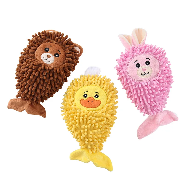 Juguete de peluche sirena con sonido para perro: limpieza dental - imagen 5