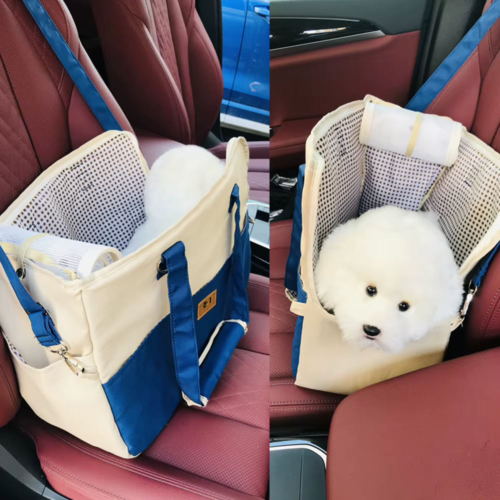 Bolso transportín transpirable de viaje para gatos y perros - imagen 3