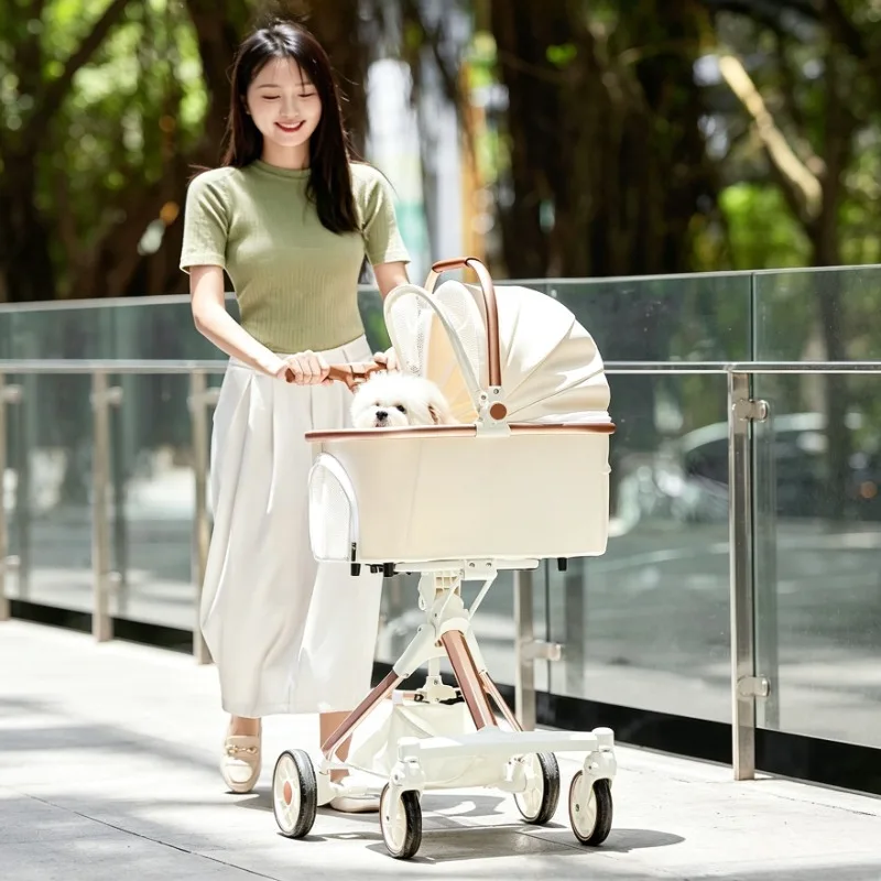 Carrito Plegable Impermeable para Perros y Gatos Pequeños - imagen 3