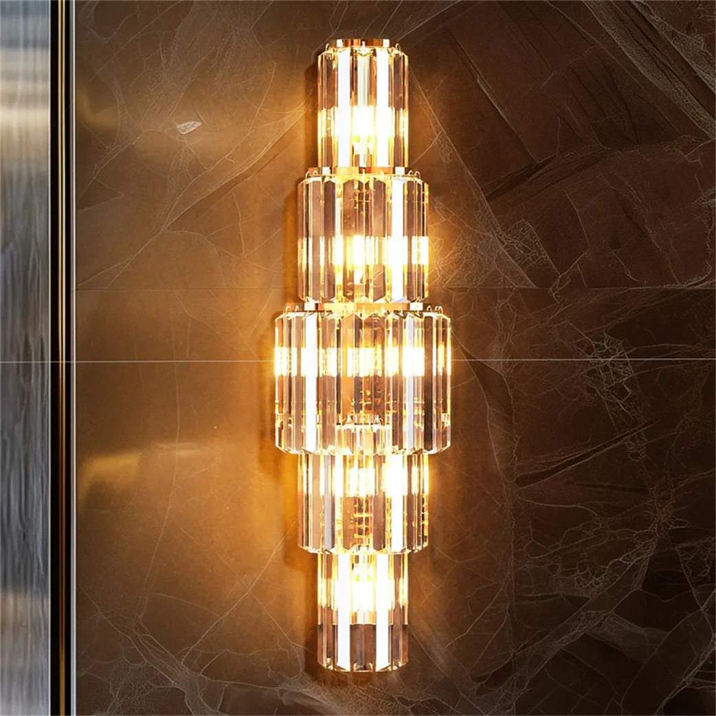 Lámpara de pared LED moderna de cristal para cabecero - imagen 3