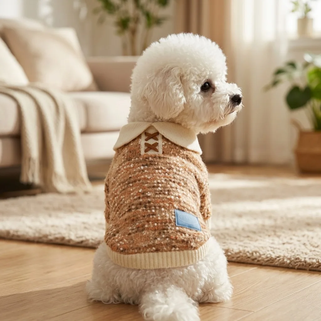 Suéter de Punto para Gatos y Perros Pequeños – Abrigo Cálido de Felpa Otoño Invierno - imagen 3