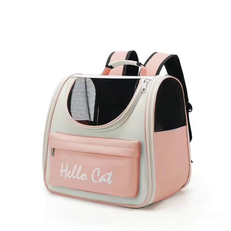 Mochila transpirable plegable para gatos, Oxford, portátil - imagen 3