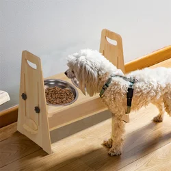 Comedero elevado para perros con altura ajustable y soporte