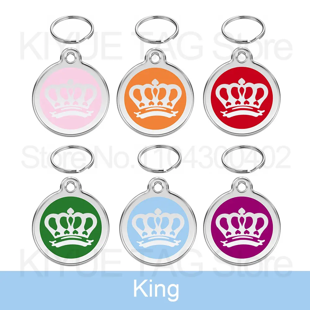 Placa colgada en collar