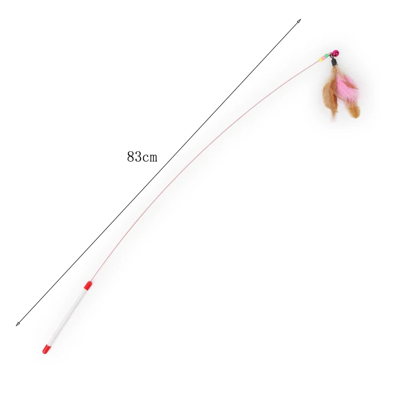 Varitas interactivas con plumas para gatos y juguetes de perros - imagen 5