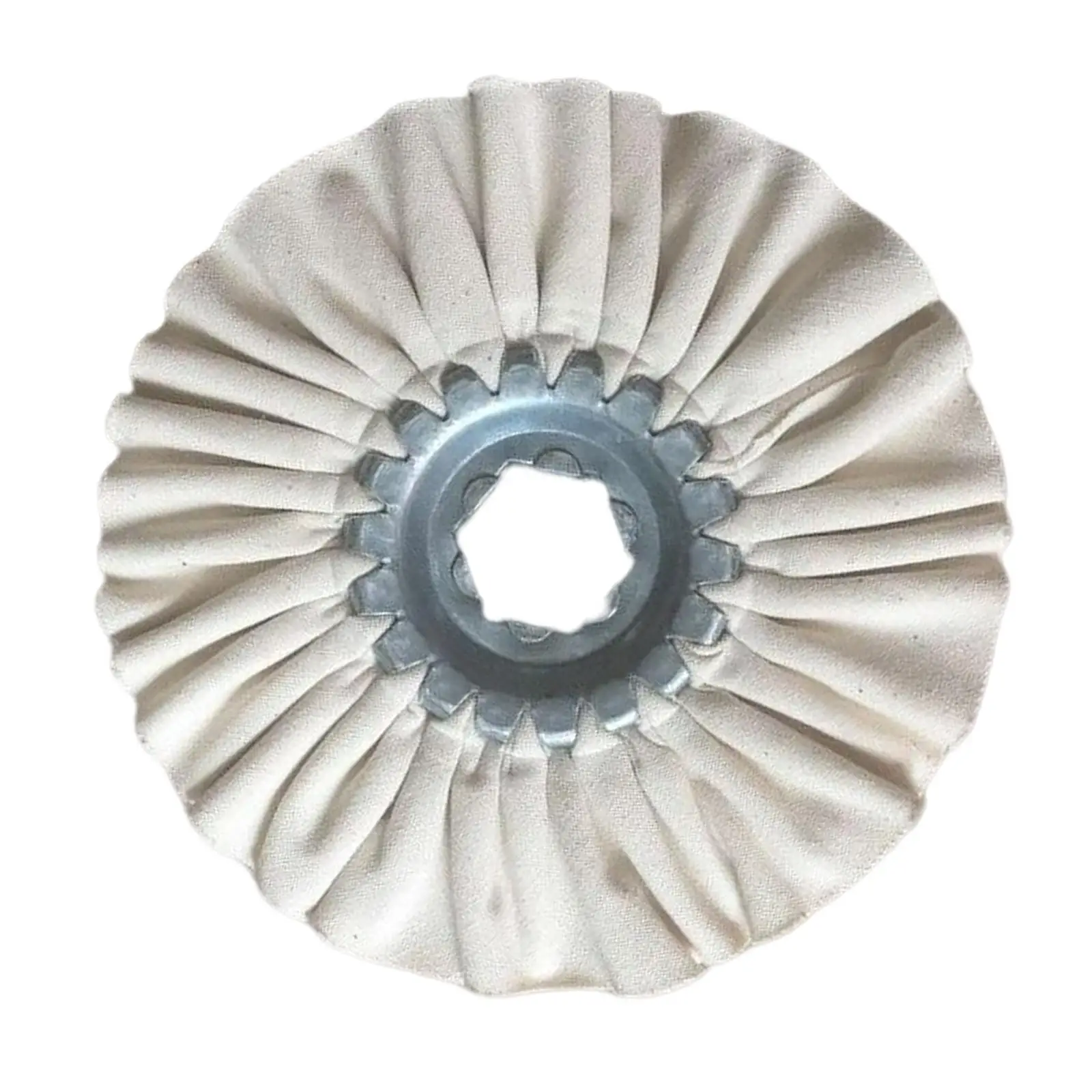 Disco de pulir algodón plegado para pulidora de banco – Metales