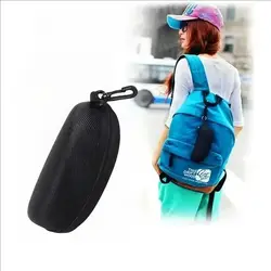 Funda protectora portátil con cremallera para gafas de sol