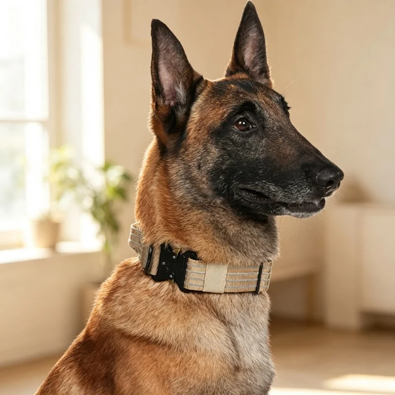 Collar táctico reflectante con asa de control para perro y cachorro - imagen 2