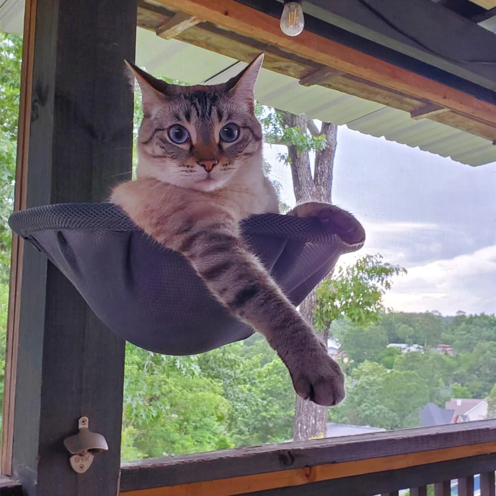 Hamaca plegable vista lateral