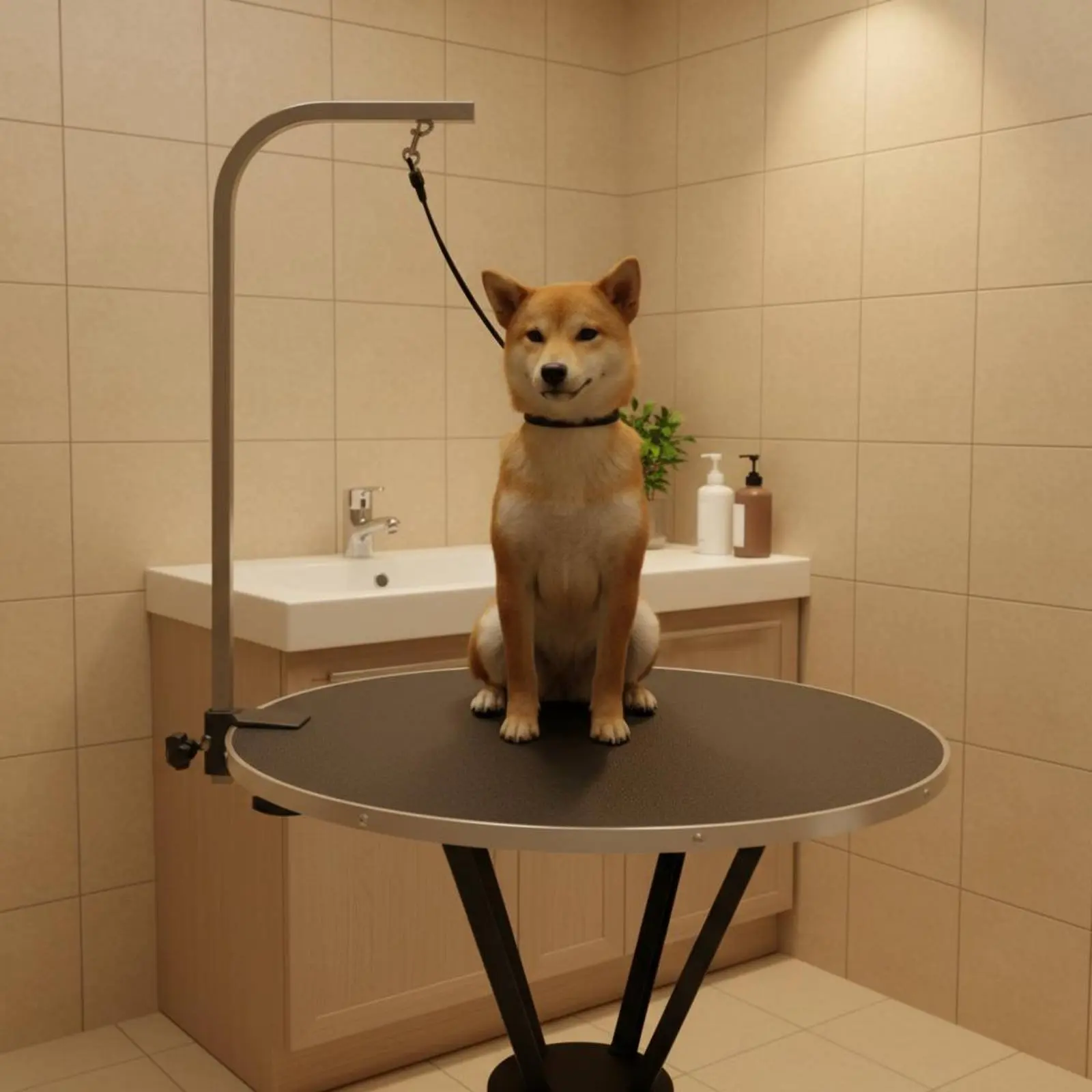 Cuerda de sujeción para perros peluquería, con ventosa antideslizante - imagen 2