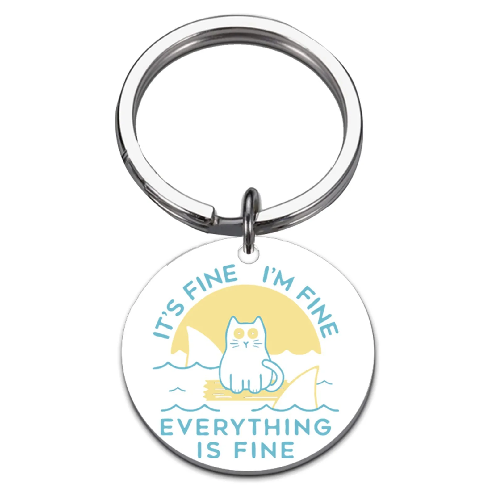 Llavero de acero inoxidable con pata de perro plateado, regalo - imagen 5