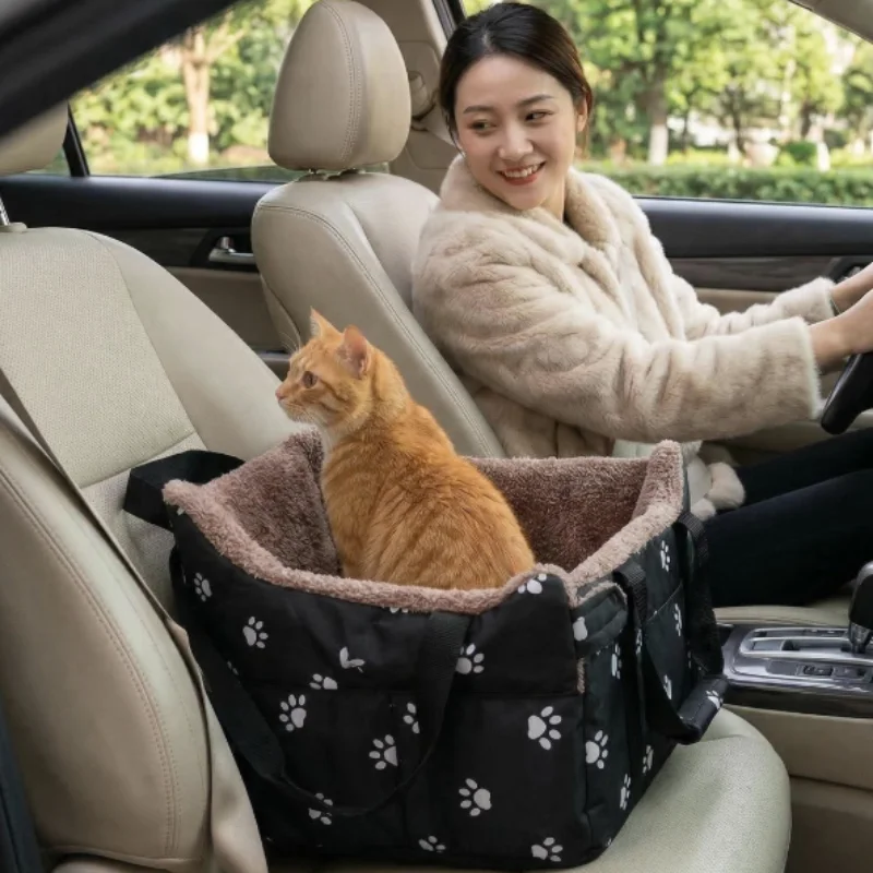Transportín portátil para gatos y perros pequeños con cama cómoda - imagen 4