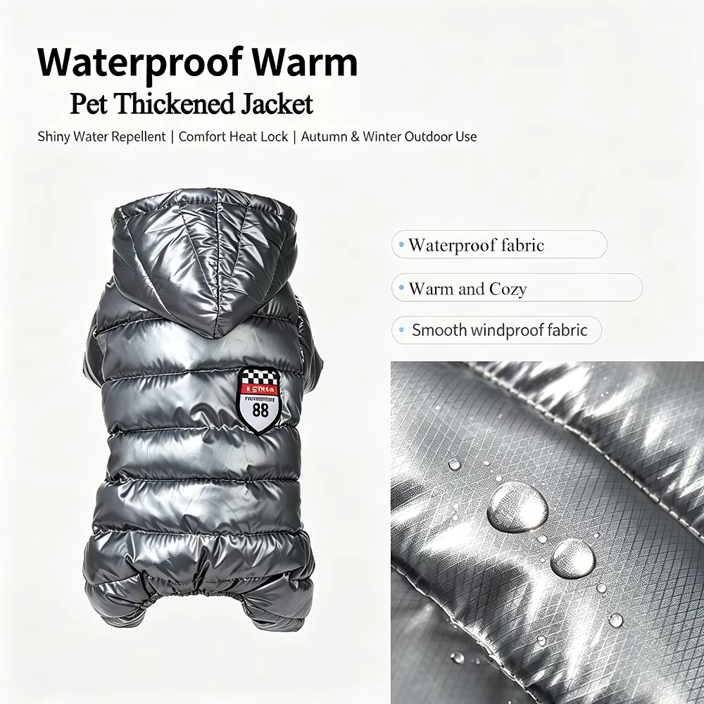 Chaqueta impermeable para perros pequeños – Abrigo cálido cortaviento - imagen 2