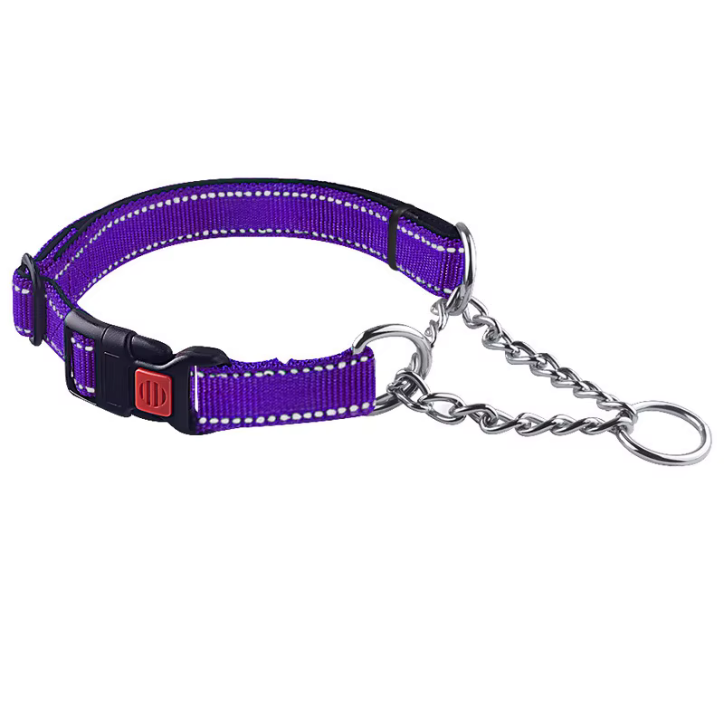 Collar ajustable para perro mediano y grande en acero inoxidable - imagen 2