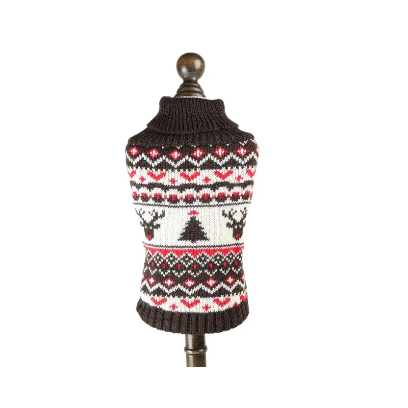 Suéter a Rayas Cuello Alto para Gatos y Perros Pequeños – Otoño e Invierno - imagen 5