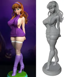 Miniatura de chica en resina 3D sin montar ni pintar