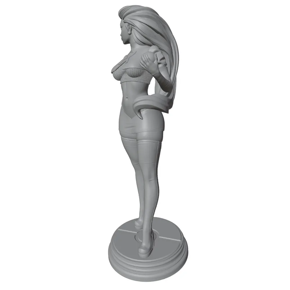 Kit figura DIY de resina 3D, modelo gris sin pintar ni montar - imagen 2