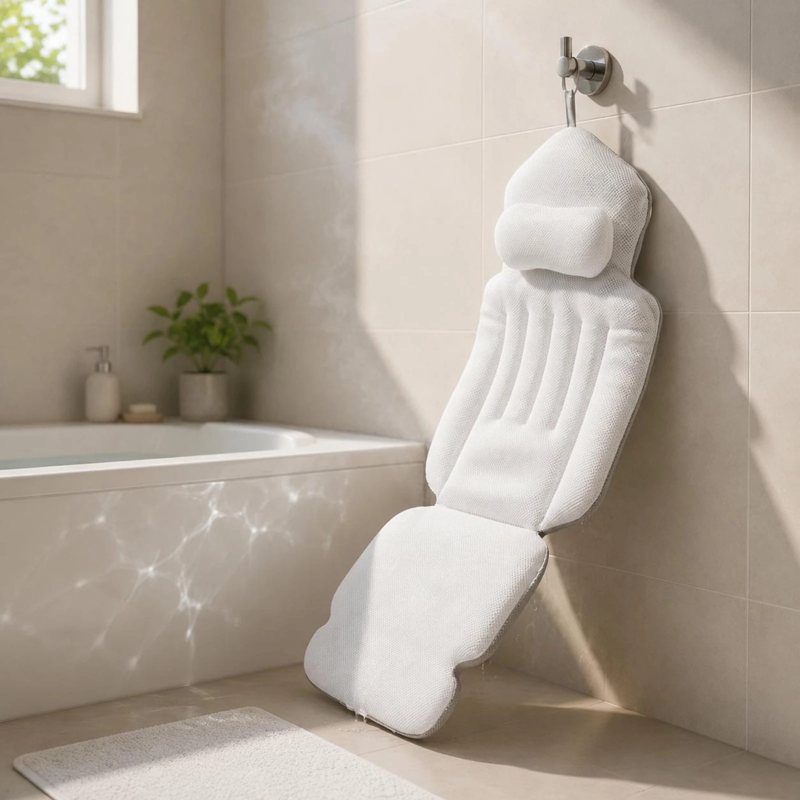 Cojín reclinable acolchado para bañera de perros y gatos - imagen 3