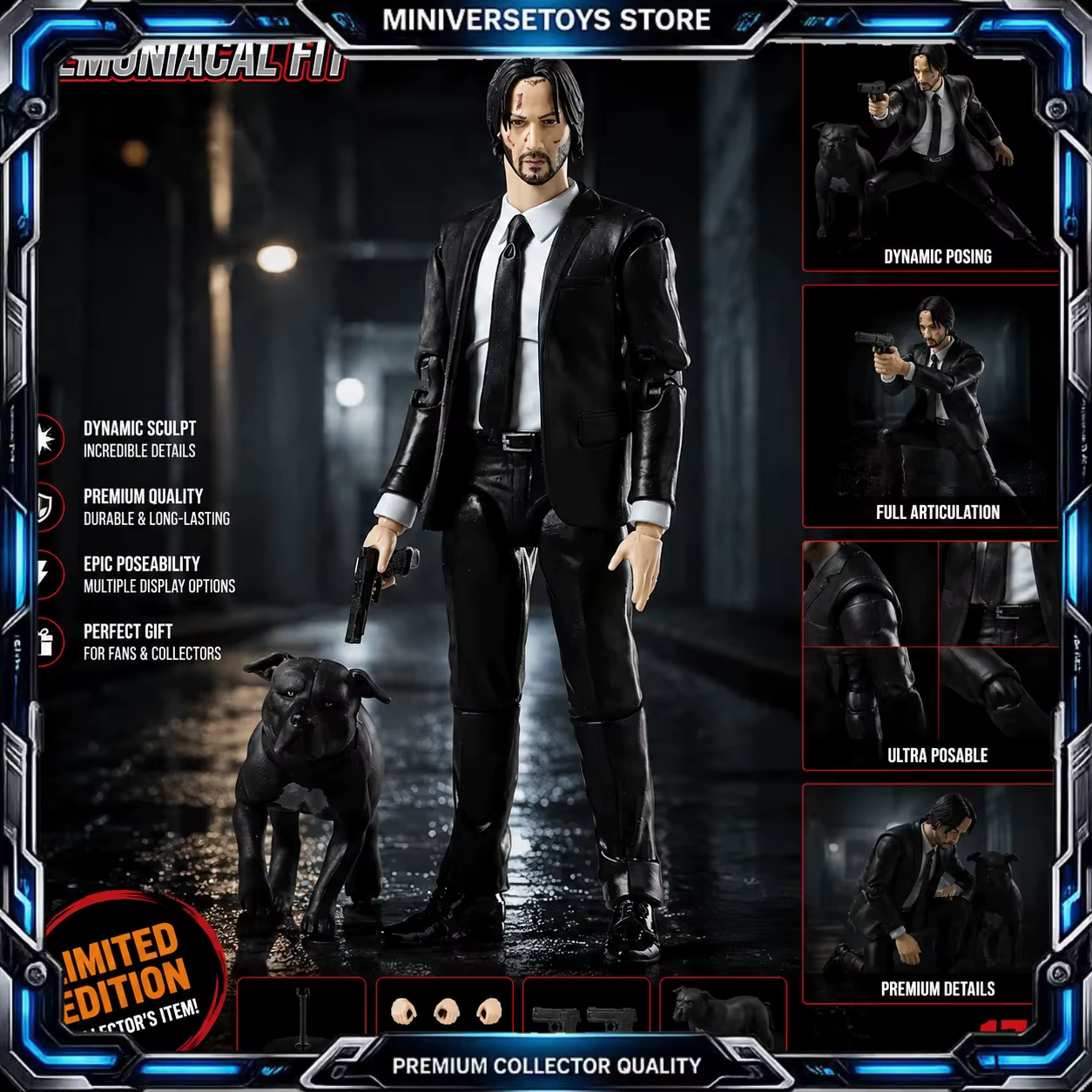 Figura articulada John Wick Mafex 085 – Coleccionismo premium - imagen 3