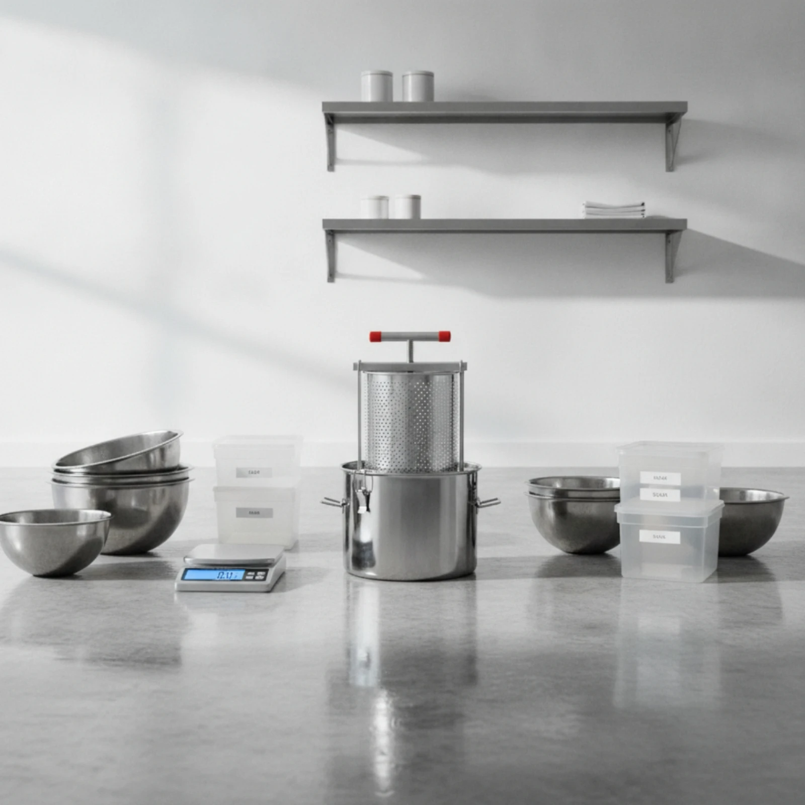 Prensa jugo manual acero inoxidable con contenedor – Extractor mesa - imagen 3