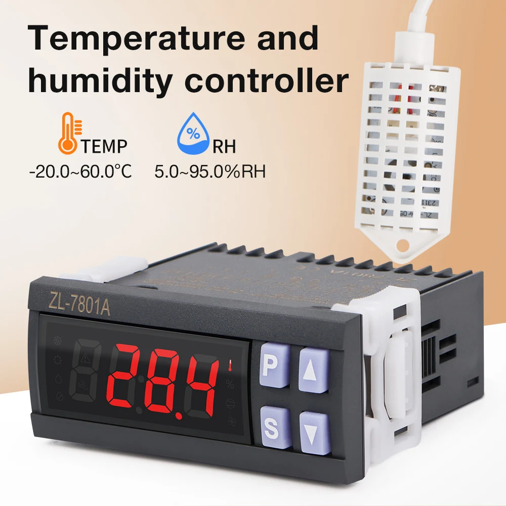 Detalle del monitor de temperatura y humedad
