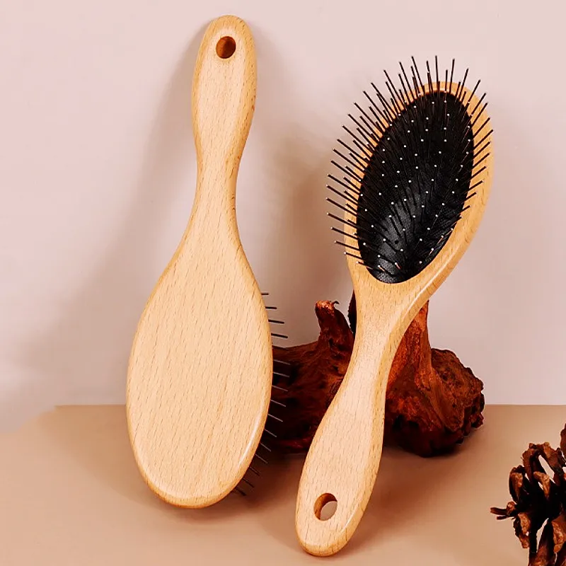 Peine de madera para perros y gatos: cepillo de masaje - imagen 2