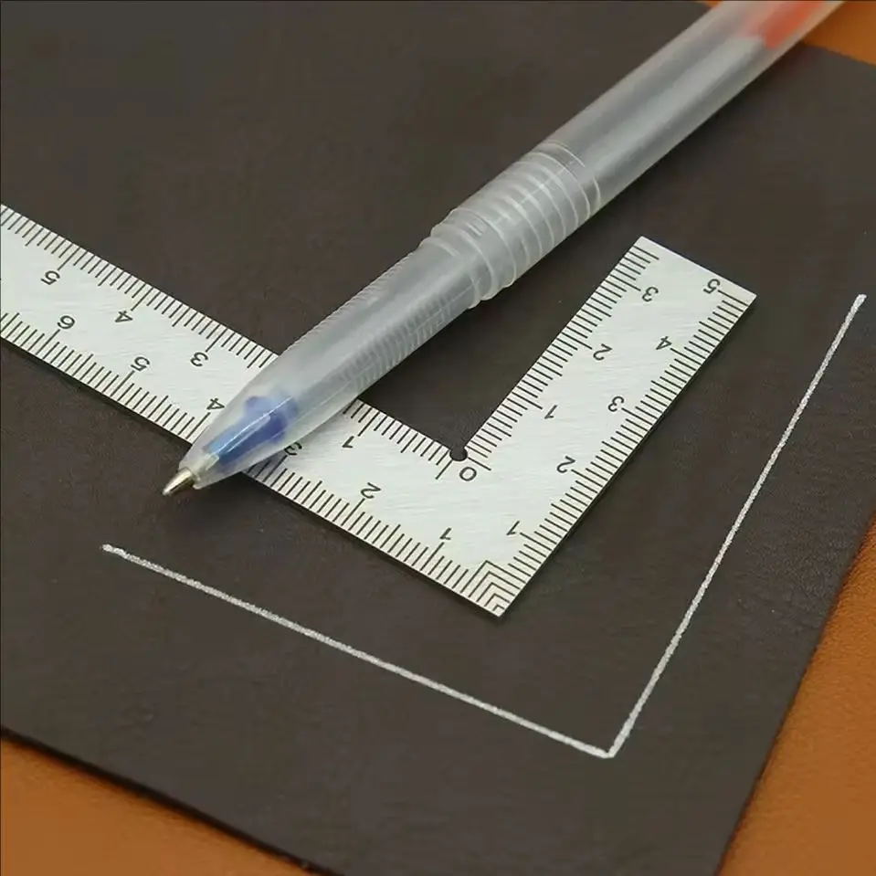 Mini regla de precisión doble cara en L de acero inoxidable - imagen 4