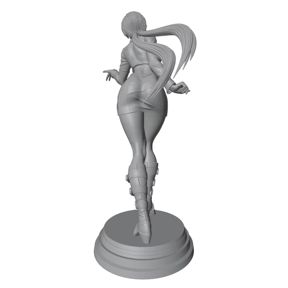 Figura de resina de mujer en miniatura para montar, sin pintar - imagen 3