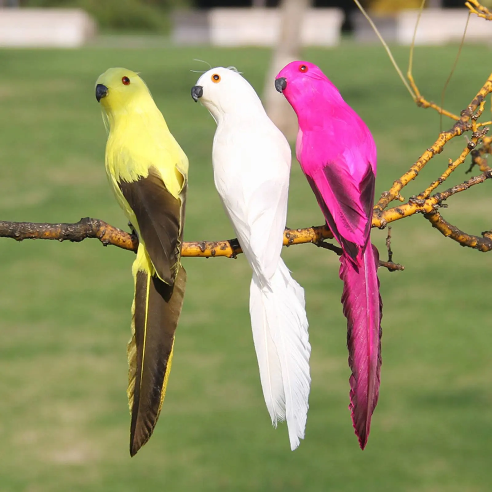 Papagayo artificial realista para decoración de gatos y perros - imagen 3