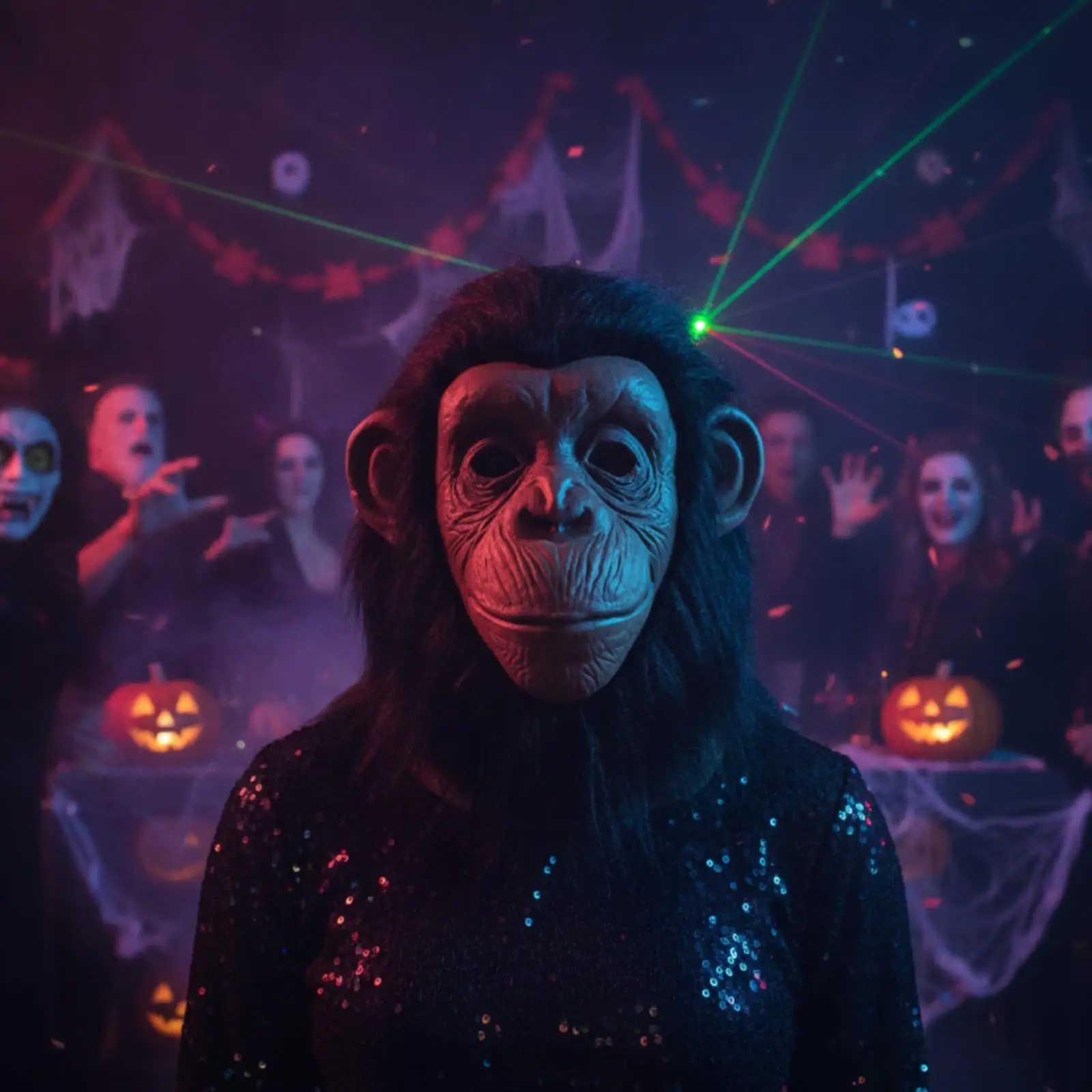 Máscara de látex realista de primate para adultos – Cosplay y Halloween - imagen 5
